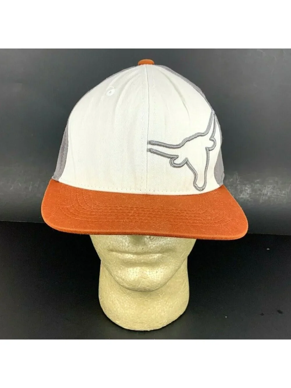 Texas Longhorns UT Adjustable Hat Cap M/L Orange Gray Embroidered Logo